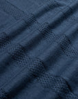 Far Afield Clifford Knitted Polo - Perforated - Blue-Men's Sweaters-Brooklyn-Vancouver-Yaletown-Canada