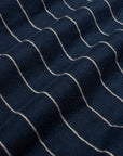Far Afield Benny Knitted Polo - Pinstripe - Navy/Sand-Men's Sweaters-Brooklyn-Vancouver-Yaletown-Canada