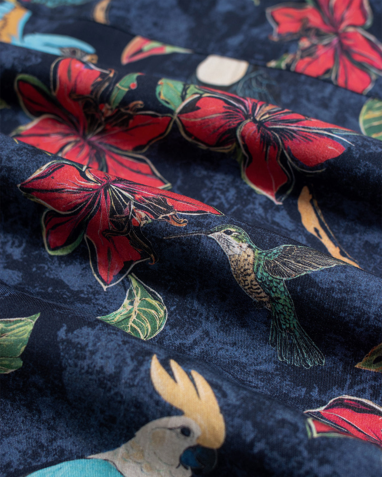 Far Afield Busey SS Shirt - Tropical Birds Print Multi-Men&#39;s Shirts-Brooklyn-Vancouver-Yaletown-Canada