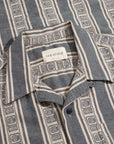 Far Afield Selleck Shirt - Stereo Stripe - Blue/Sand-Men's Shirts-Brooklyn-Vancouver-Yaletown-Canada