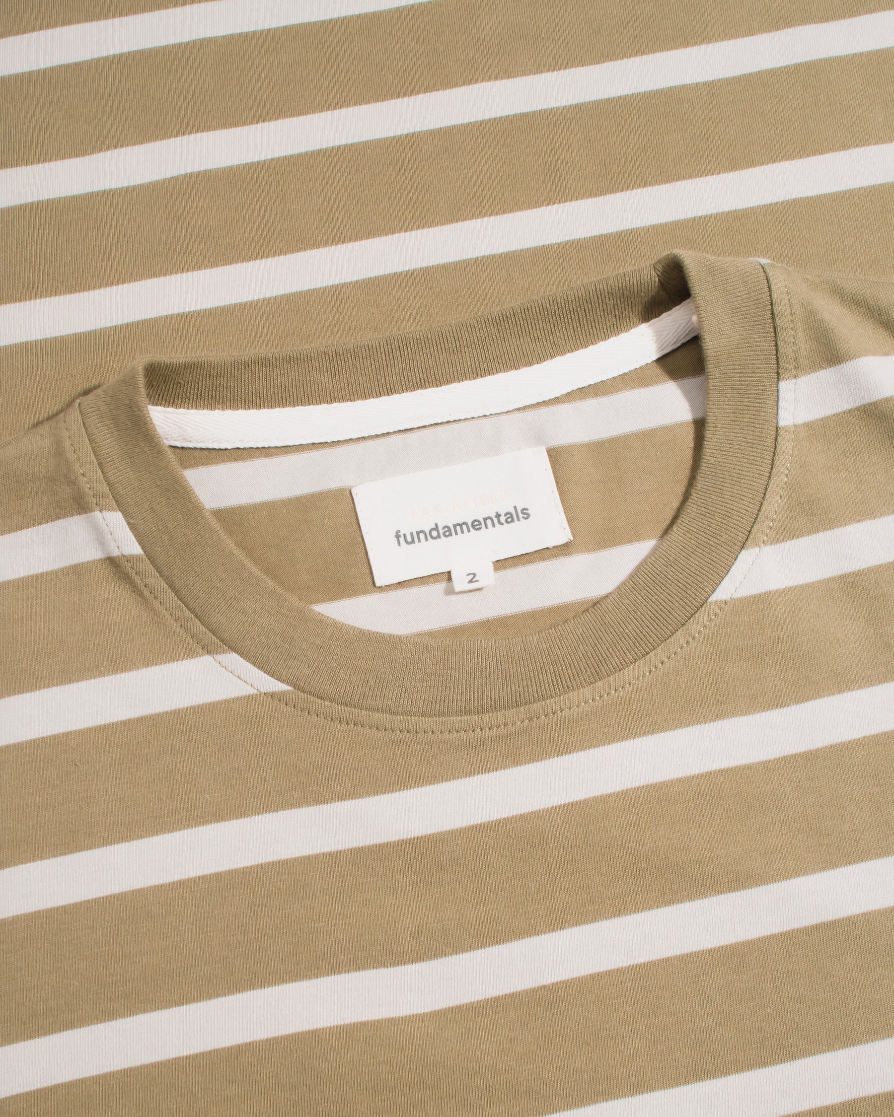 Far Afield Breton Stripe Long Sleeved T-Shirt - Sand/Cornstalk-Men's T-Shirts-Brooklyn-Vancouver-Yaletown-Canada