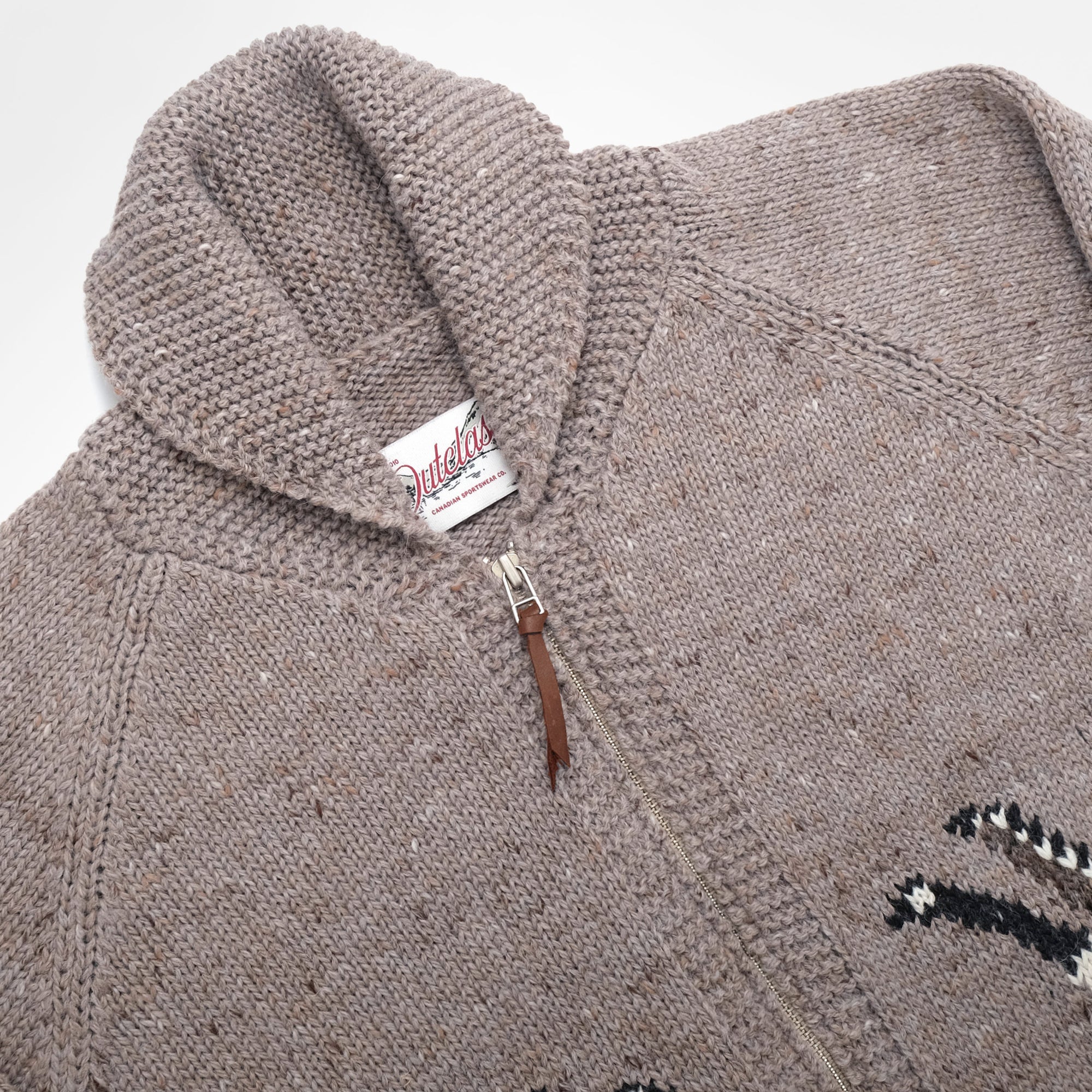 Outclass Zip Cardigan - Goose Motif-Men&#39;s Sweaters-Brooklyn-Vancouver-Yaletown-Canada