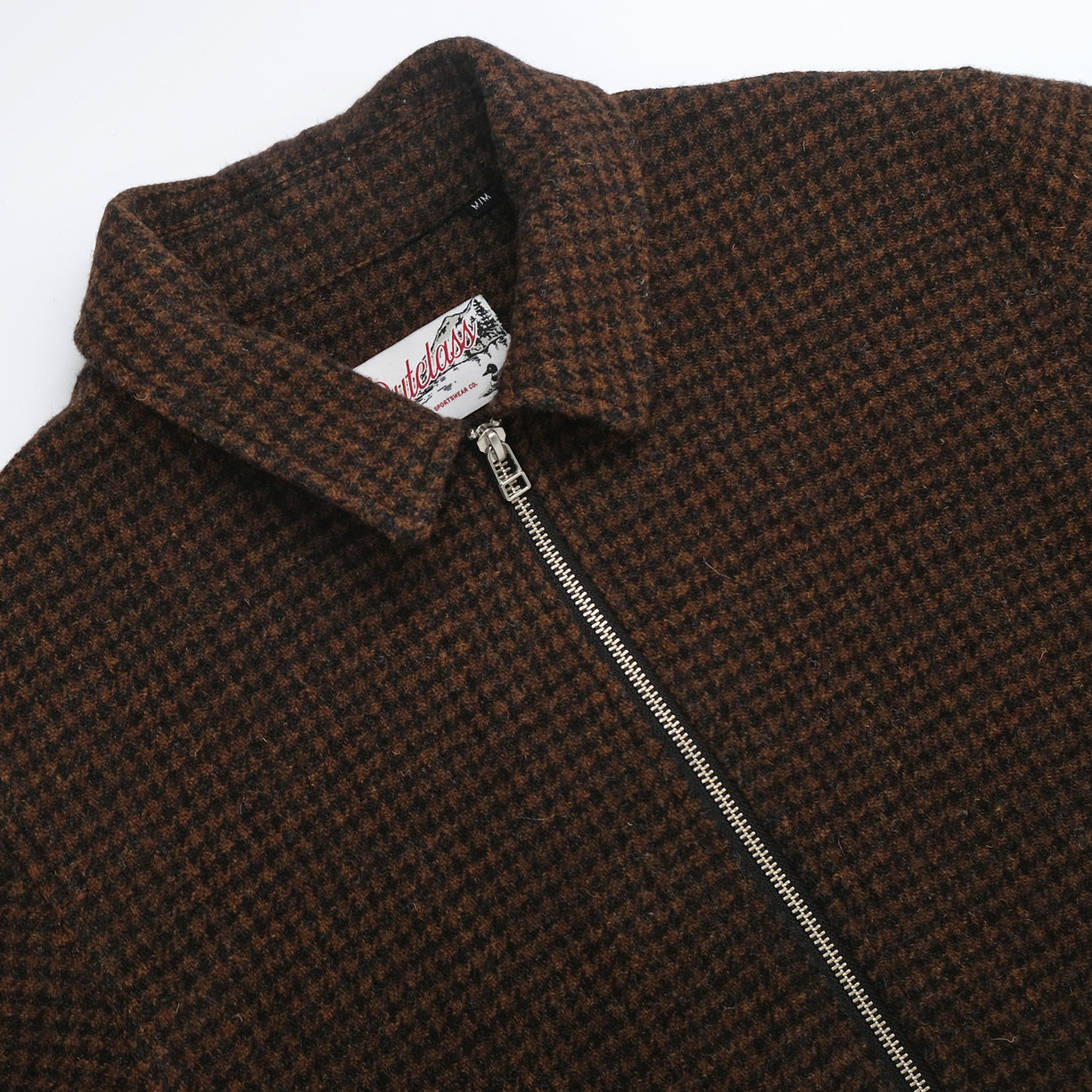 Outclass Houndstooth Zip Overshirt - Bronze-Men&#39;s Jackets-Brooklyn-Vancouver-Yaletown-Canada