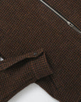 Outclass Houndstooth Zip Overshirt - Bronze-Men's Jackets-Brooklyn-Vancouver-Yaletown-Canada