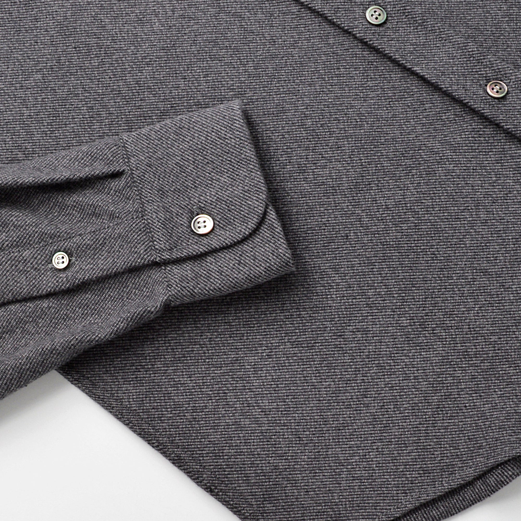 Outclass Flannel Classic Shirt - Grey Twill-Men&#39;s Shirts-Brooklyn-Vancouver-Yaletown-Canada