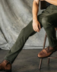 Kato - The Axe Slim French Terry - Military Green-Men's Pants-Yaletown-Vancouver-Surrey-Canada