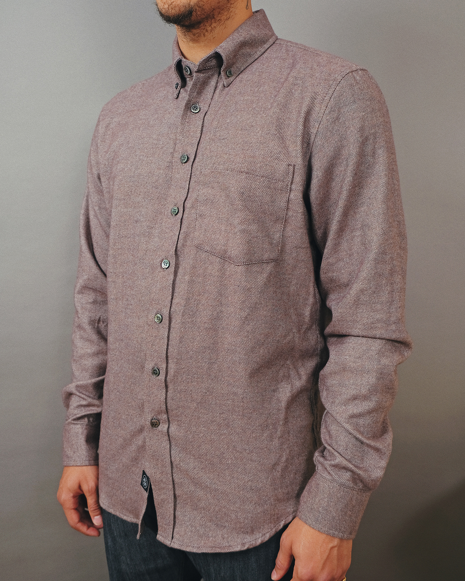 Outclass Shirt Twill Flannel Hazel-Men's Shirts-Brooklyn-Vancouver-Yaletown-Canada