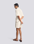 Bather Dove Terry Tour Short - White-Men's Shorts-Brooklyn-Vancouver-Yaletown-Canada