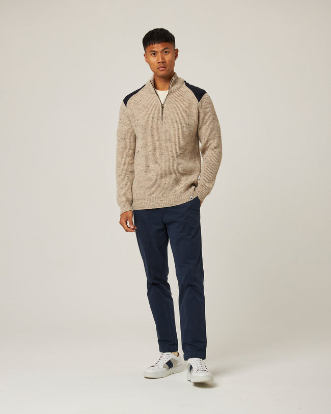 Peregrine Bexley Quarter Zip Jumper - Skiddaw-Men&#39;s Sweaters-Brooklyn-Vancouver-Yaletown-Canada