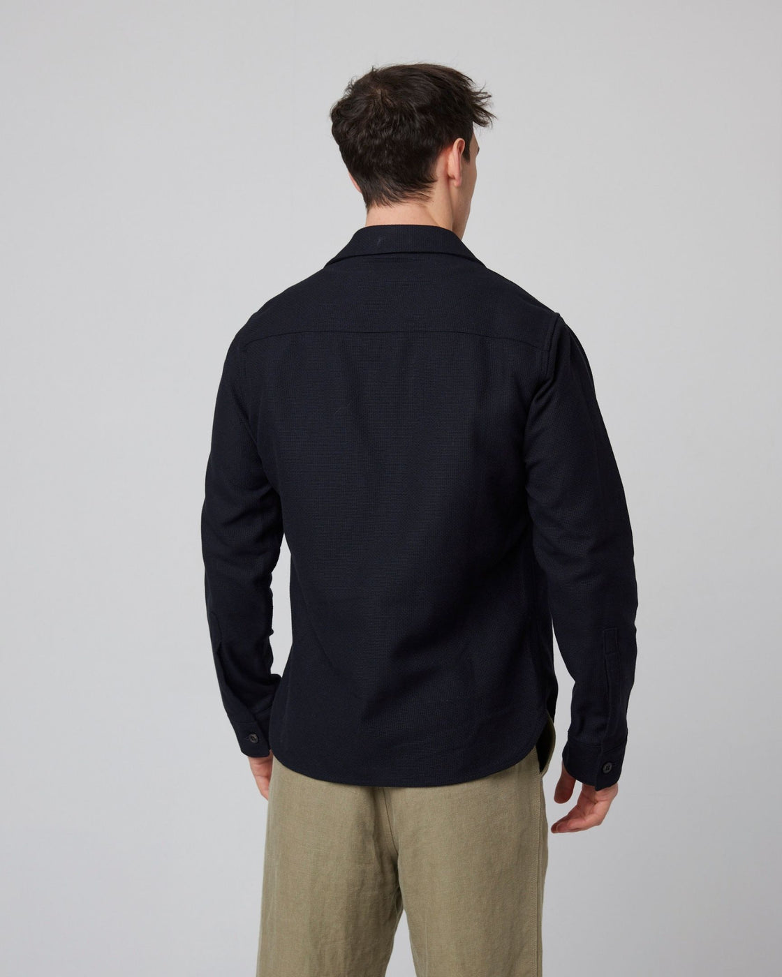 Peregrine Blunt Overshirt - Black-Men's Shirts-Brooklyn-Vancouver-Yaletown-Canada