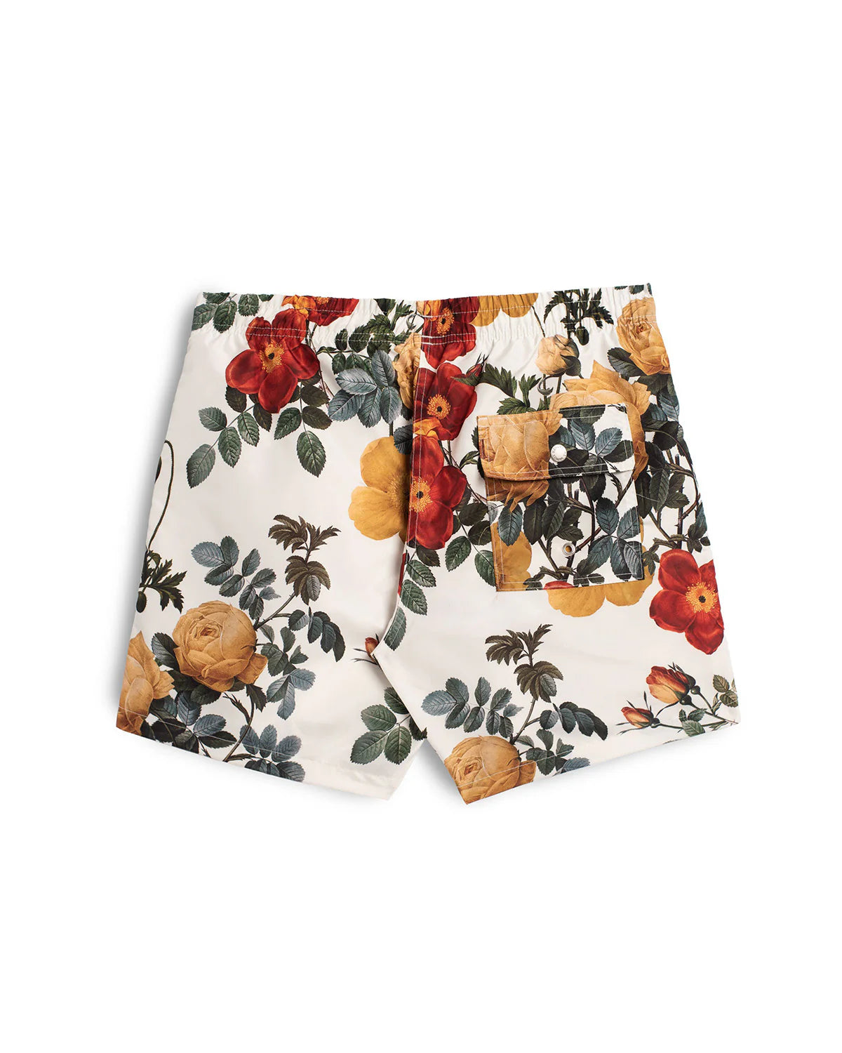 Bather Bouquet Swim Trunk - Beige-Men's Shorts-Brooklyn-Vancouver-Yaletown-Canada