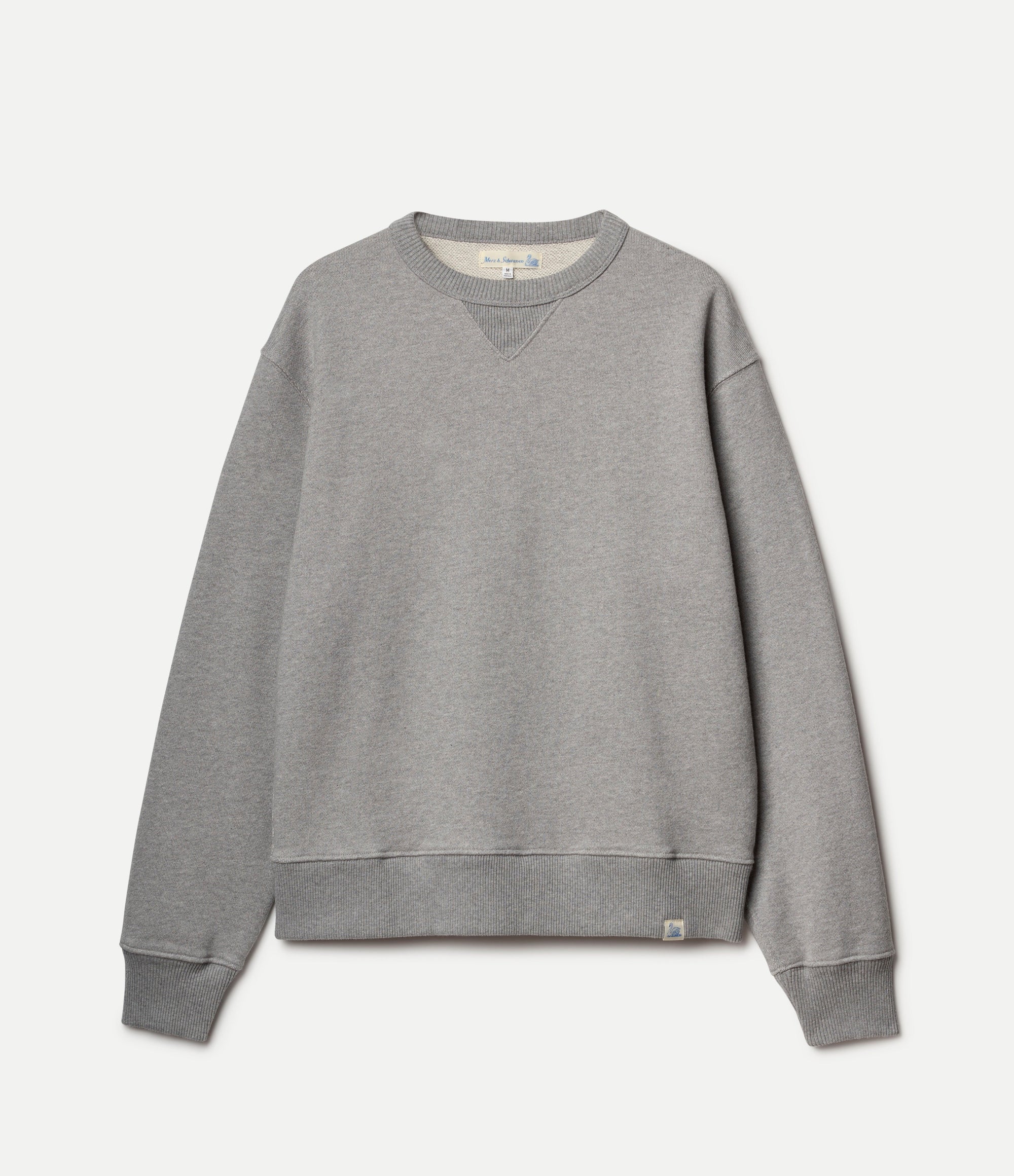 Merz Authentic Fleece Classic Fit Sweatshirt - Grey Melange-Men's Sweatshirts-Brooklyn-Vancouver-Yaletown-Canada
