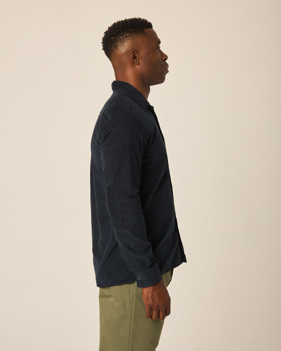 Peregrine Chalet Corduroy Shirt - Navy-Men's Shirts-Brooklyn-Vancouver-Yaletown-Canada