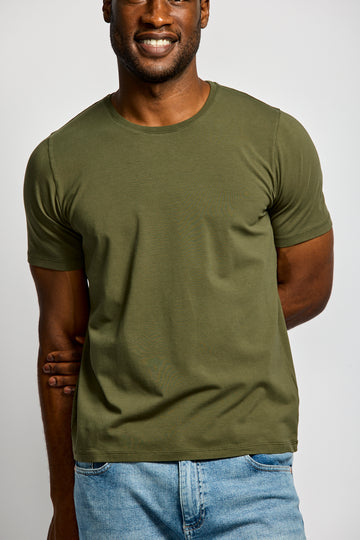 Easy Mondays Crew Neck Army-Men&#39;s T-Shirts-Brooklyn-Vancouver-Yaletown-Canada