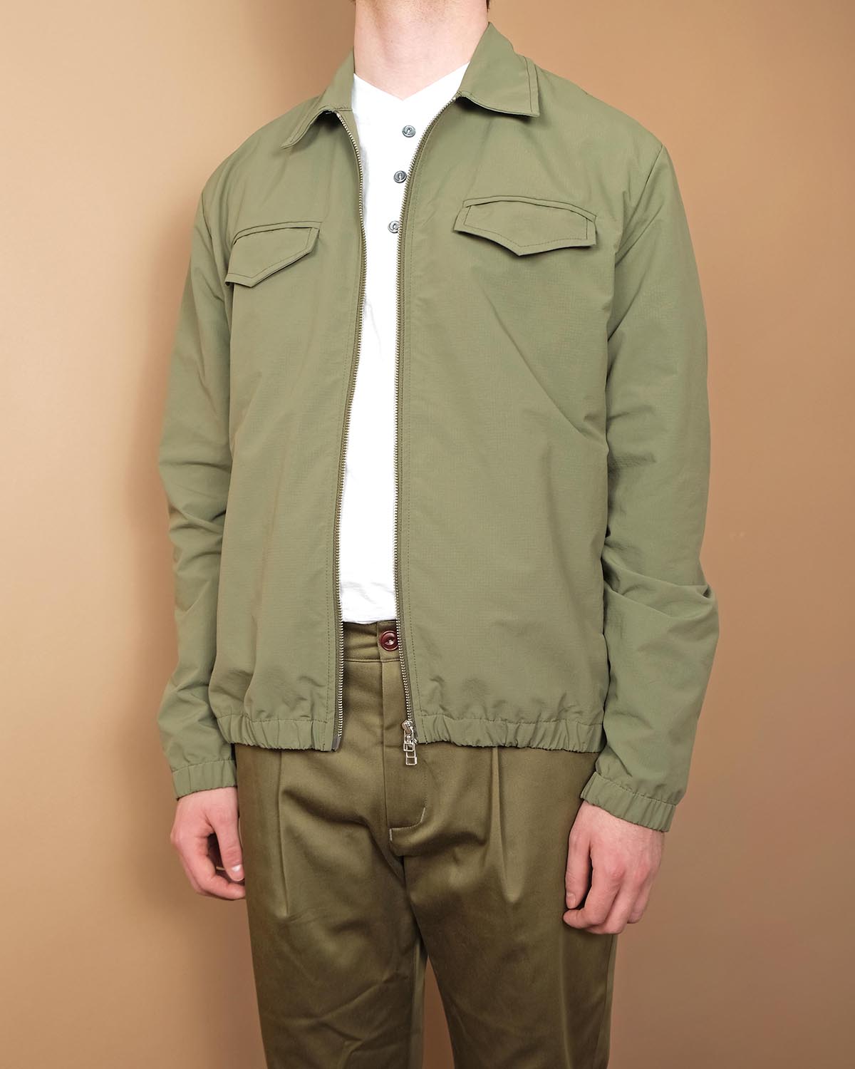 Outclass Ripstop Coachs Jacket Olive-Men&#39;s Jackets-Brooklyn-Vancouver-Yaletown-Canada