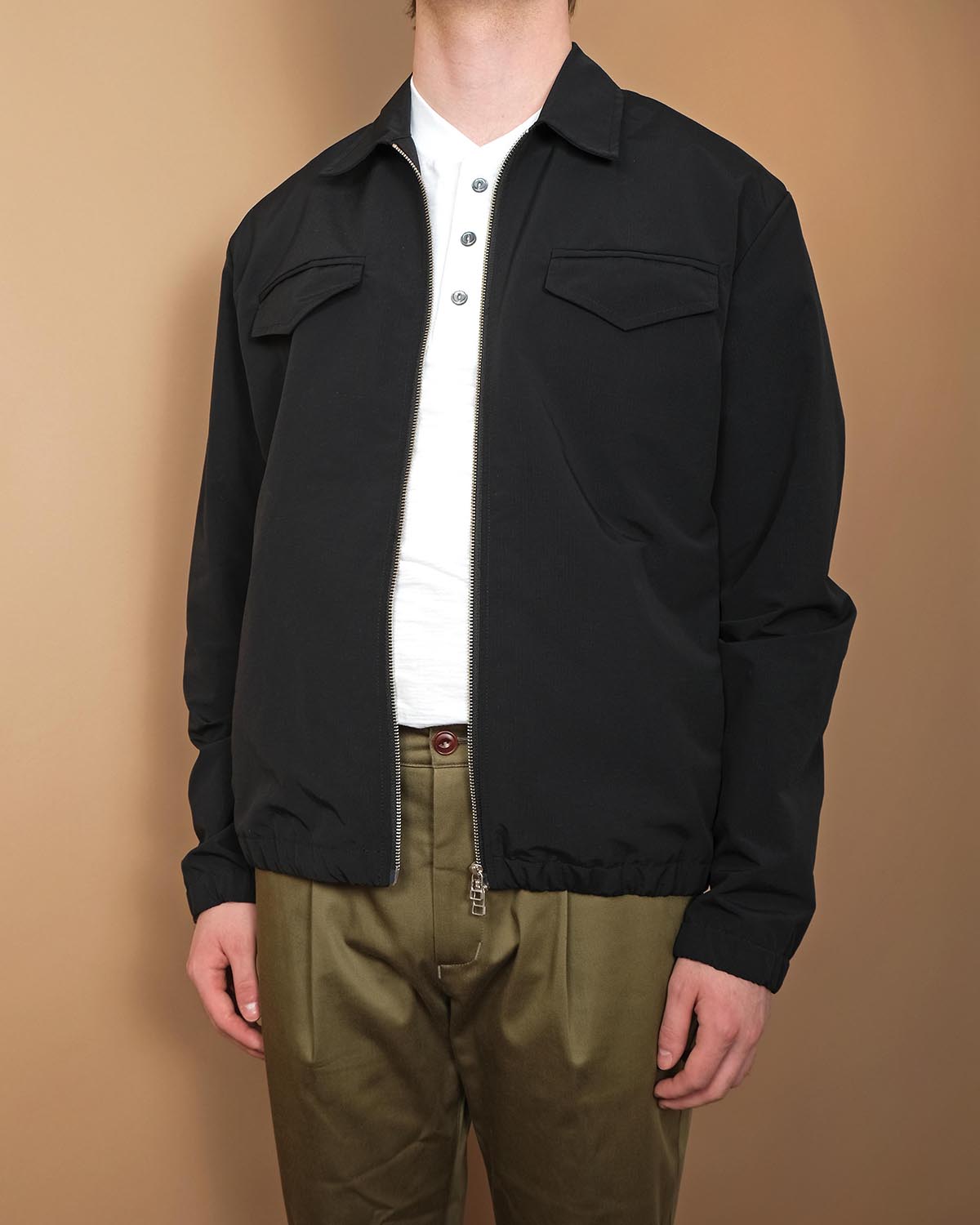 Outclass Ripstop Coachs Jacket Black-Men&#39;s Jackets-Brooklyn-Vancouver-Yaletown-Canada