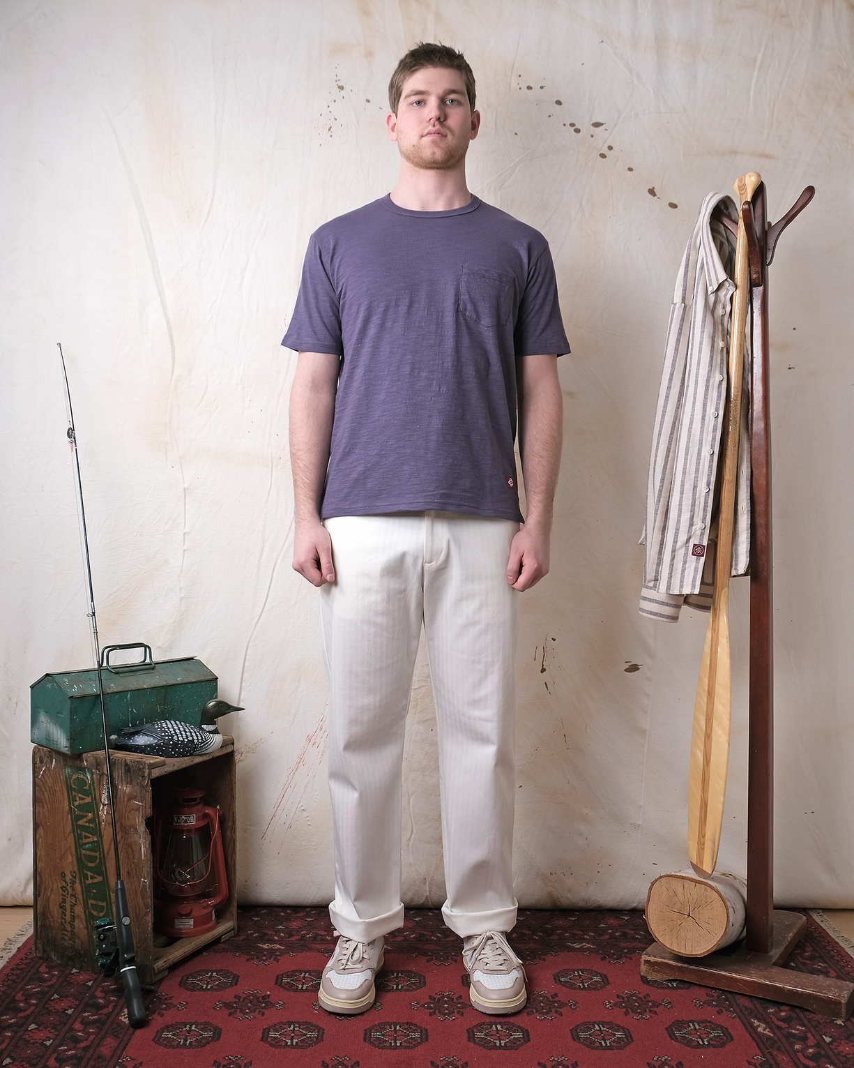 Outclass Slub S/S Pocket T-Shirt - Violet-Men's T-Shirts-Brooklyn-Vancouver-Yaletown-Canada