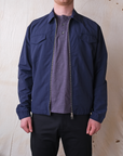 Outclass Nylon Coach Jacket - Navy-Men's Jackets-Brooklyn-Vancouver-Yaletown-Canada