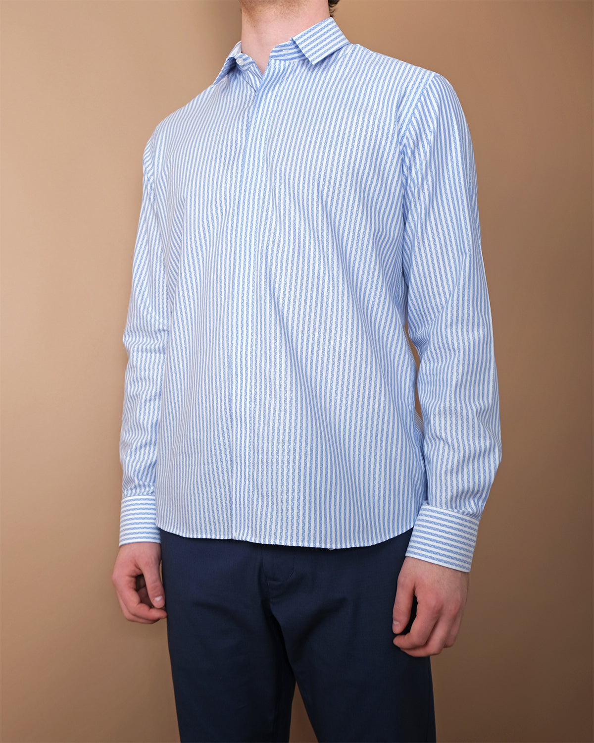 Octclass Fancy Stripe Shirt-Men&#39;s Shirts-Brooklyn-Vancouver-Yaletown-Canada