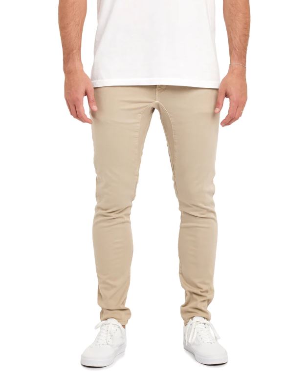 Pullin Dening Chino Pant Cream SS24-Men's Pants-Yaletown-Vancouver-Surrey-Canada