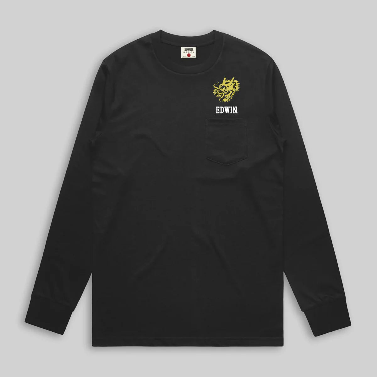 Edwin Long Sleeve Tee - Navy Lucky You-Men's T-Shirts-Brooklyn-Vancouver-Yaletown-Canada
