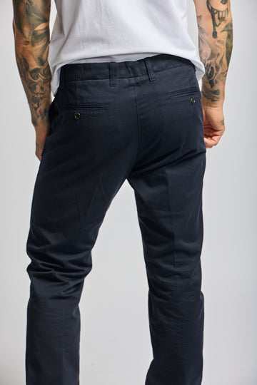 Easy Mondays Drawstring Chino - Navy-Men&#39;s Pants-Brooklyn-Vancouver-Yaletown-Canada