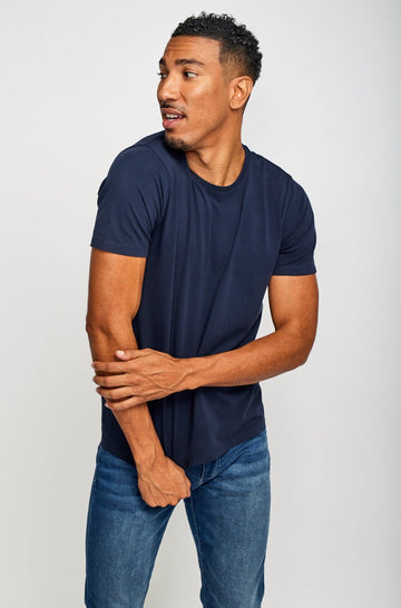 Easy Mondays T Shirt Crew Neck Navy-Men&#39;s T-Shirts-Brooklyn-Vancouver-Yaletown-Canada