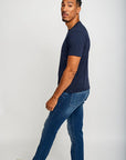 Easy Mondays T Shirt Crew Neck Navy-Men's T-Shirts-Brooklyn-Vancouver-Yaletown-Canada