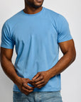 Easy Mondays Crew Neck T Azure-Men's T-Shirts-Brooklyn-Vancouver-Yaletown-Canada