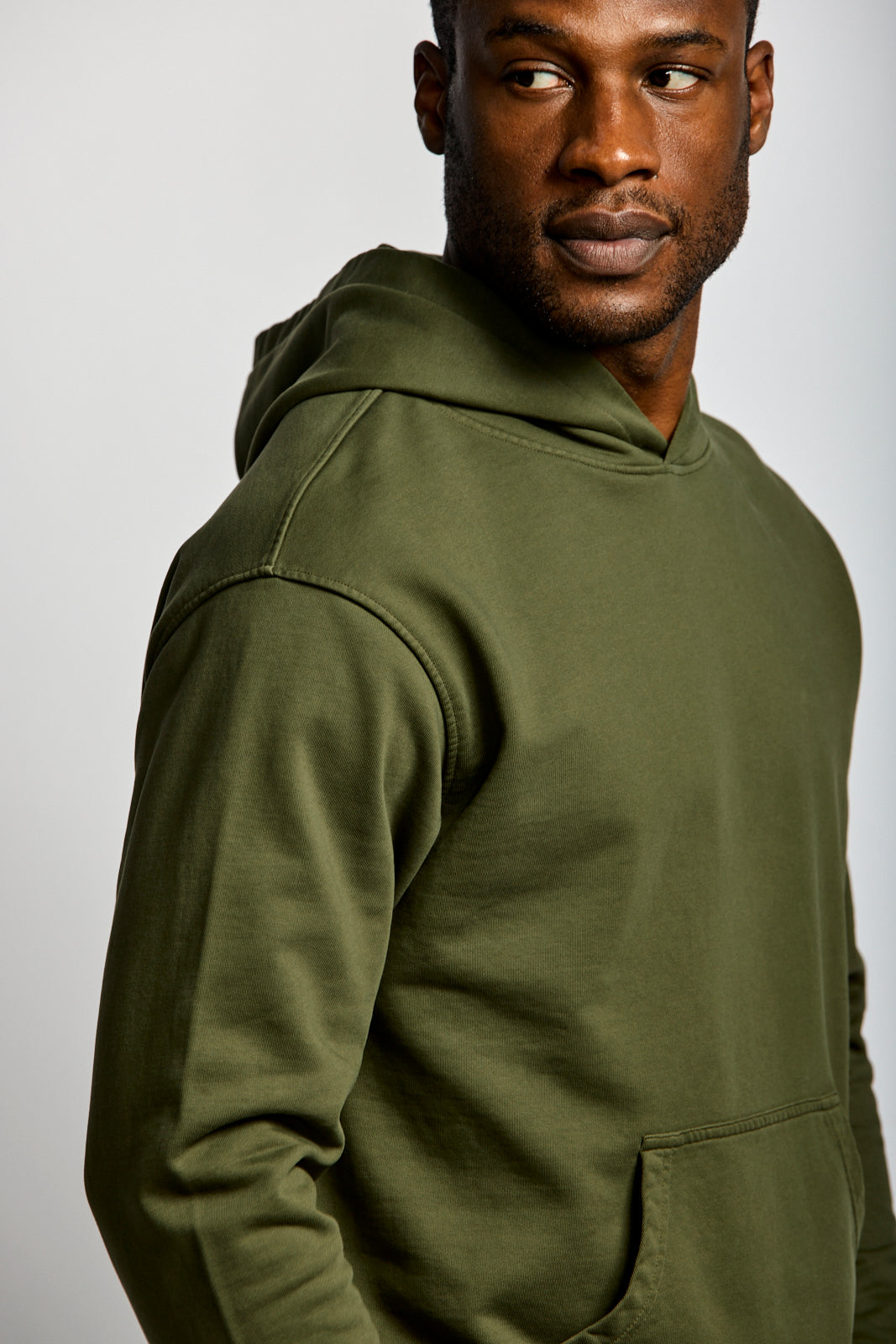 Easy Mondays Organic Cotton Hoodie Army-Men&#39;s Sweatshirts-Brooklyn-Vancouver-Yaletown-Canada