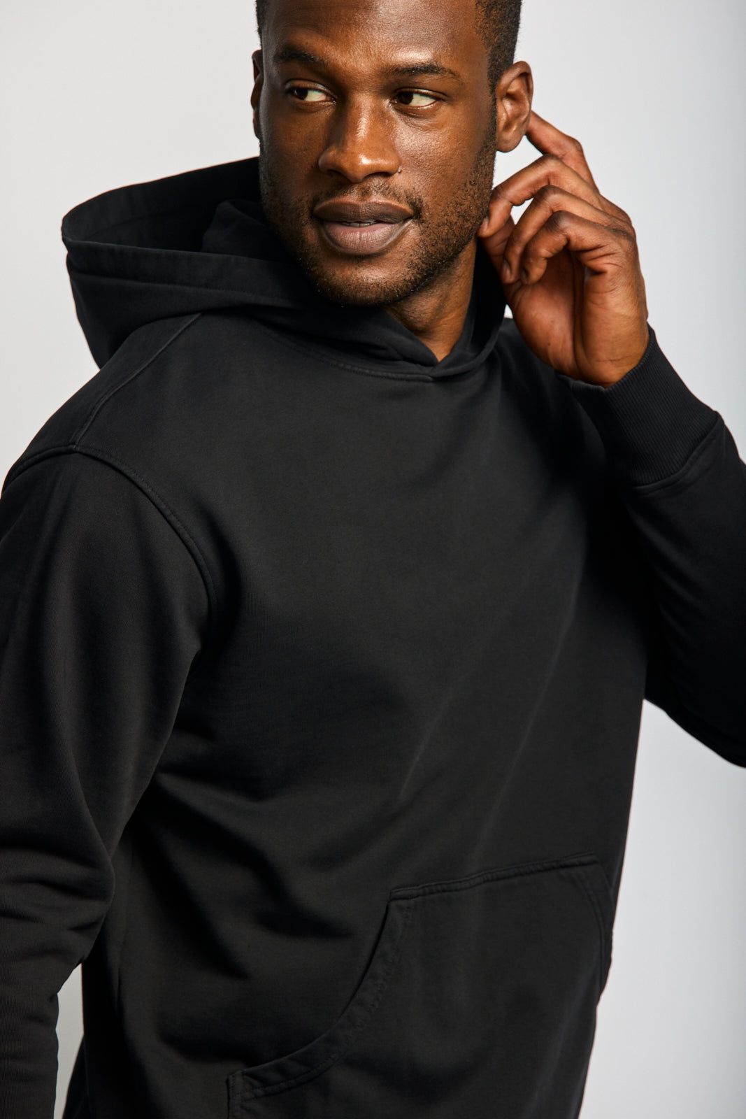 Easy Mondays Organic Cotton Hoodie Black-Men&#39;s Sweatshirts-Brooklyn-Vancouver-Yaletown-Canada