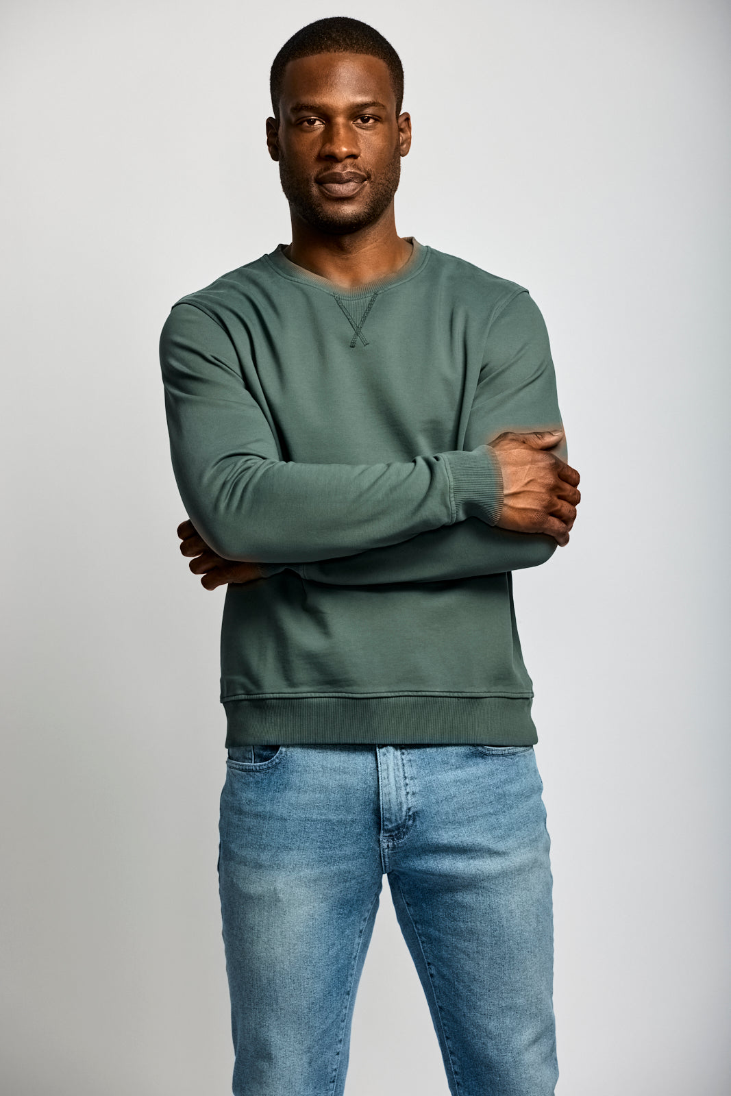 Easy Mondays Organic Cotton Sweatshirt Shadow-Men&#39;s Sweatshirts-Brooklyn-Vancouver-Yaletown-Canada