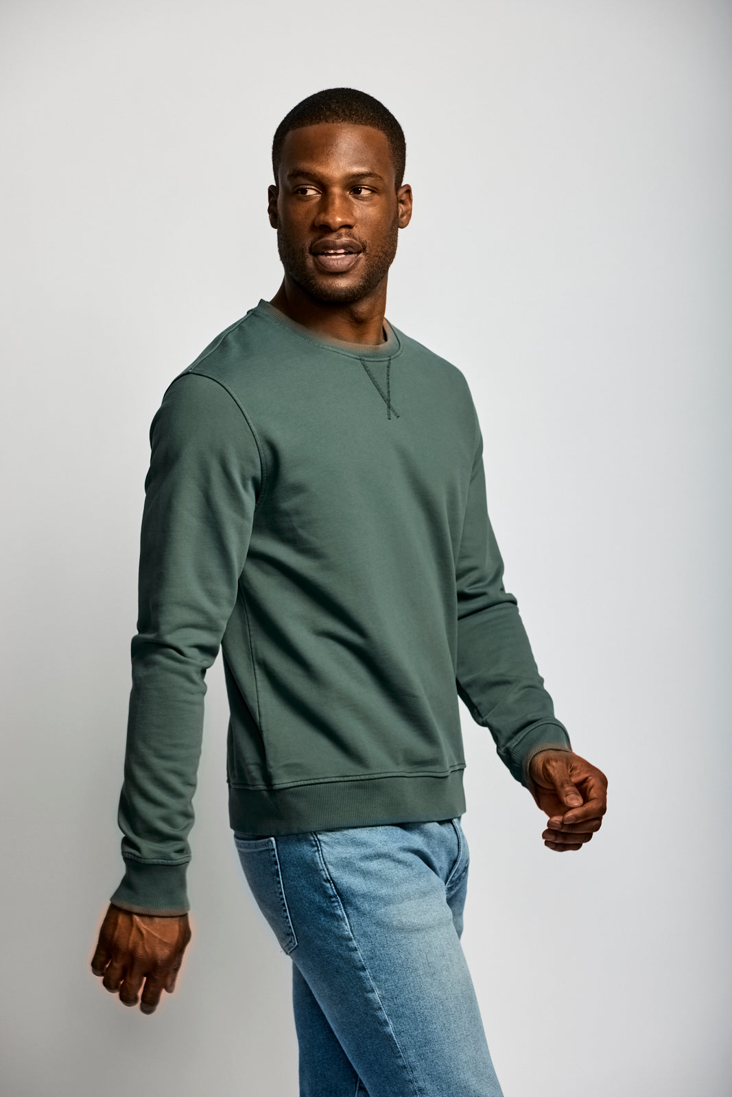 Easy Mondays Organic Cotton Sweatshirt Shadow-Men&#39;s Sweatshirts-Brooklyn-Vancouver-Yaletown-Canada