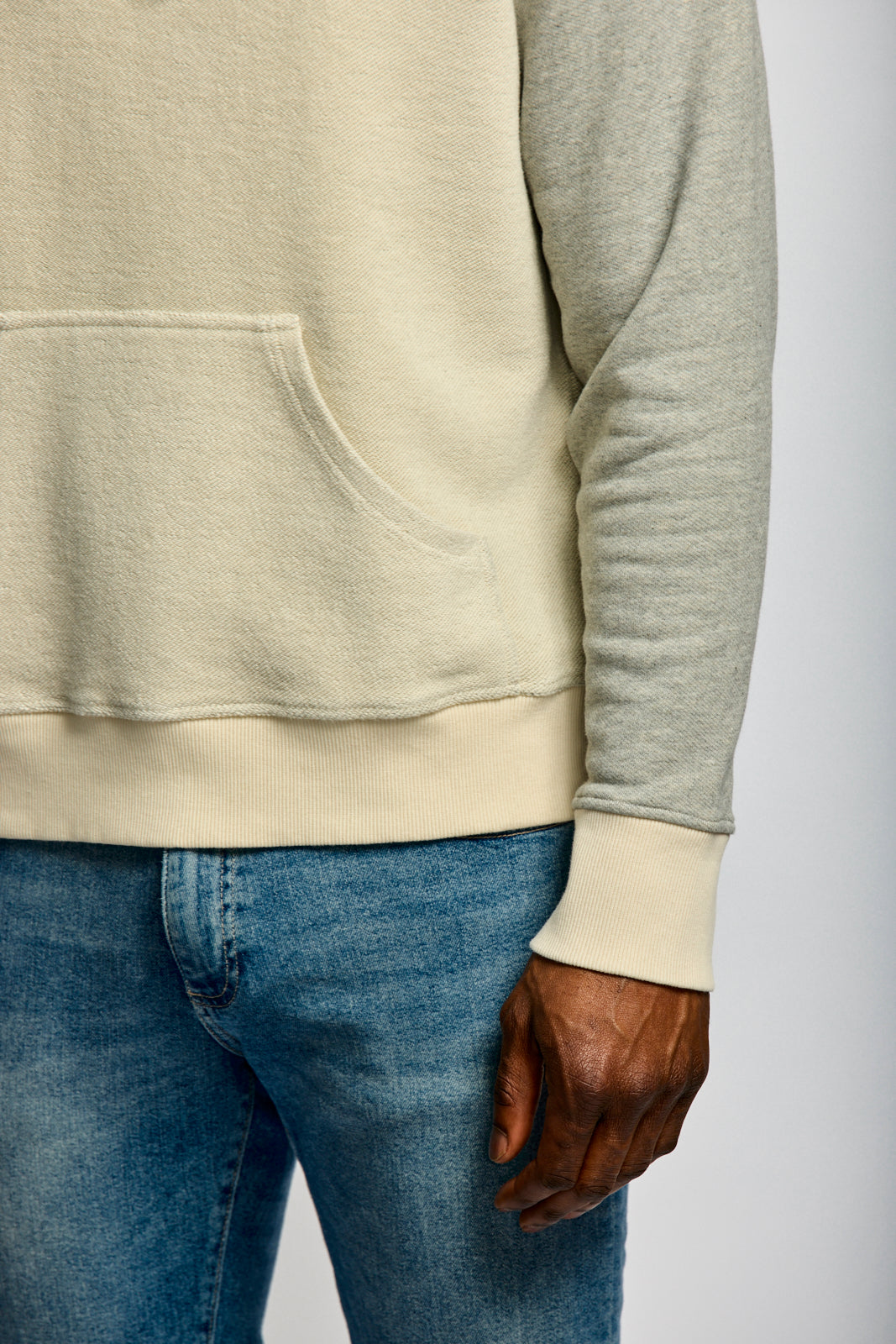 Easy Mondays Reverse Hoodie Oatmeal-Men&#39;s Sweatshirts-Brooklyn-Vancouver-Yaletown-Canada