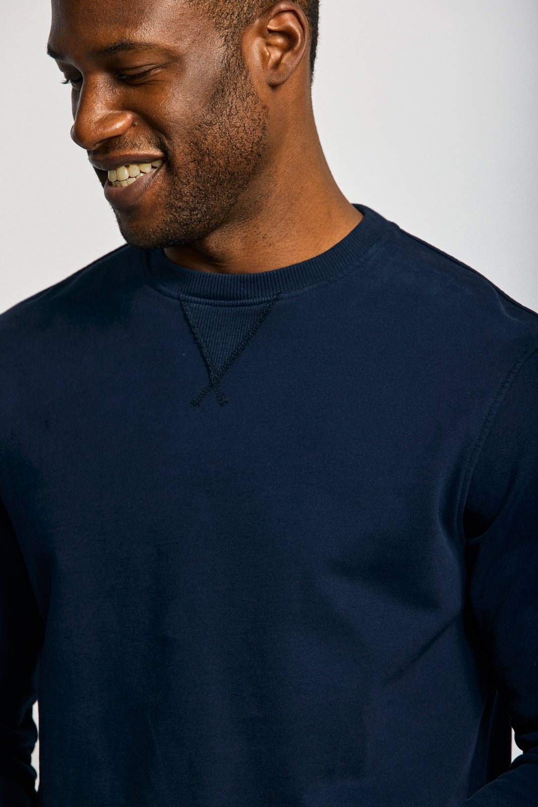 Easy Mondays Organic Cotton Sweatshirt Navy-Men&#39;s Sweatshirts-Brooklyn-Vancouver-Yaletown-Canada