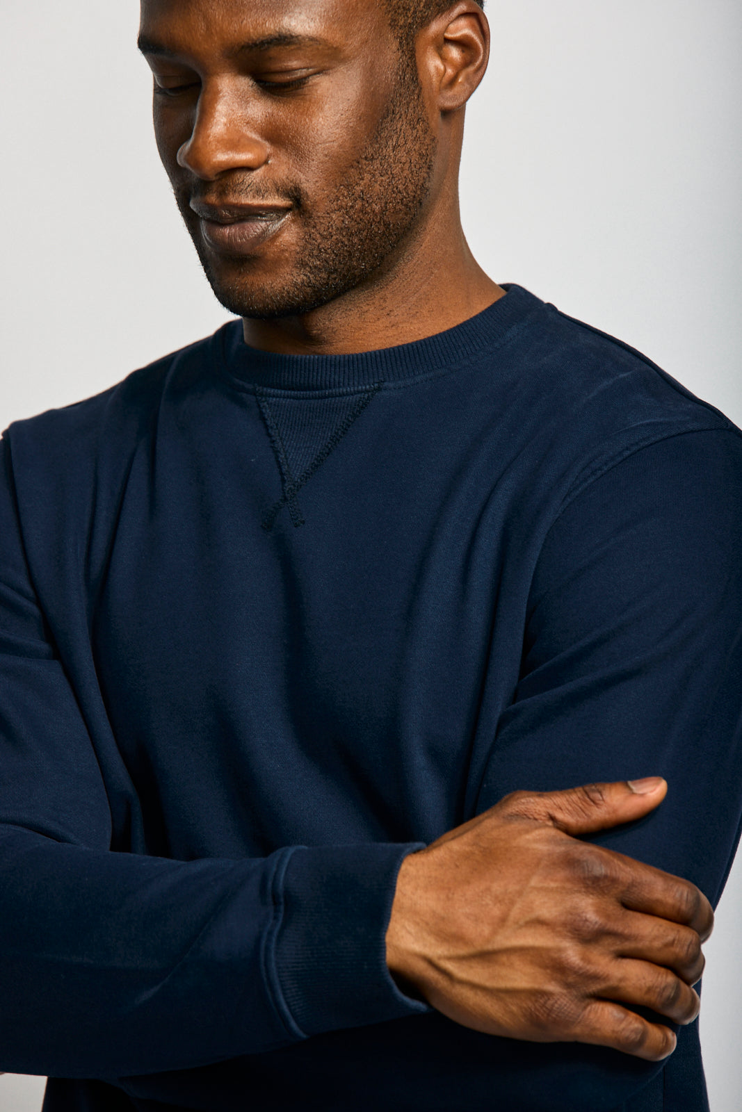 Easy Mondays Organic Cotton Sweatshirt Navy-Men&#39;s Sweatshirts-Brooklyn-Vancouver-Yaletown-Canada