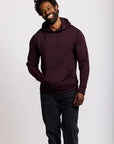 Easy Mondays Slub Cotton Pullover Hoodie - Oxblood