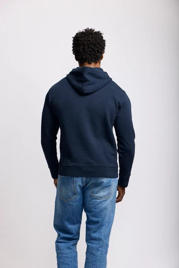 Easy Mondays Slub Cotton Pullover Hoodie - Navy