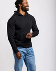 Easy Mondays Slub Cotton Pullover Hoodie - Black