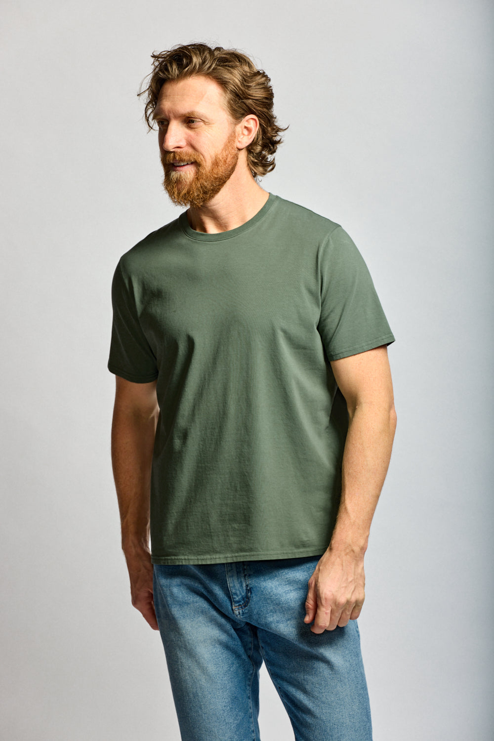 Easy Mondays Crew Neck T Thyme-Men's T-Shirts-Brooklyn-Vancouver-Yaletown-Canada