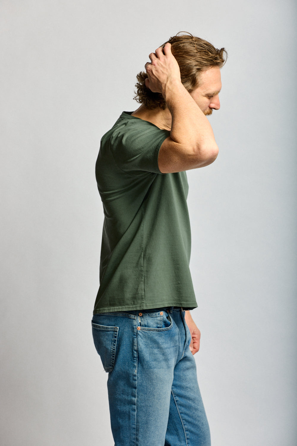 Easy Mondays Crew Neck T Thyme-Men's T-Shirts-Brooklyn-Vancouver-Yaletown-Canada