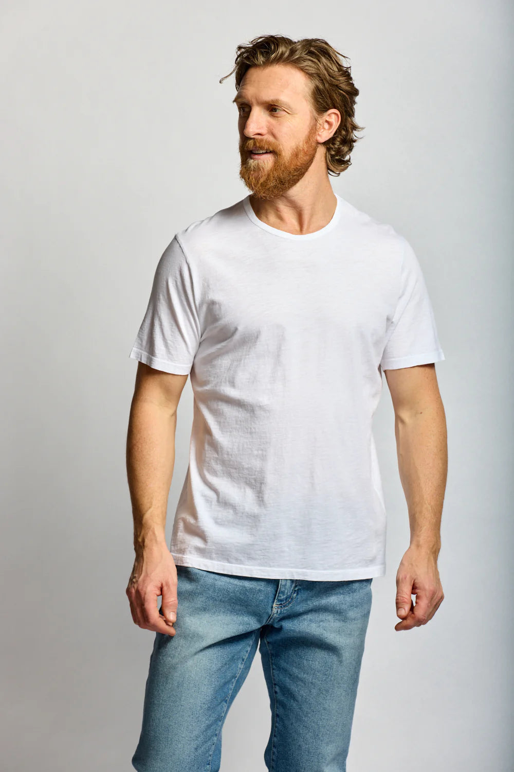 Easy Mondays Slub Cotton T White-Men's T-Shirts-Brooklyn-Vancouver-Yaletown-Canada
