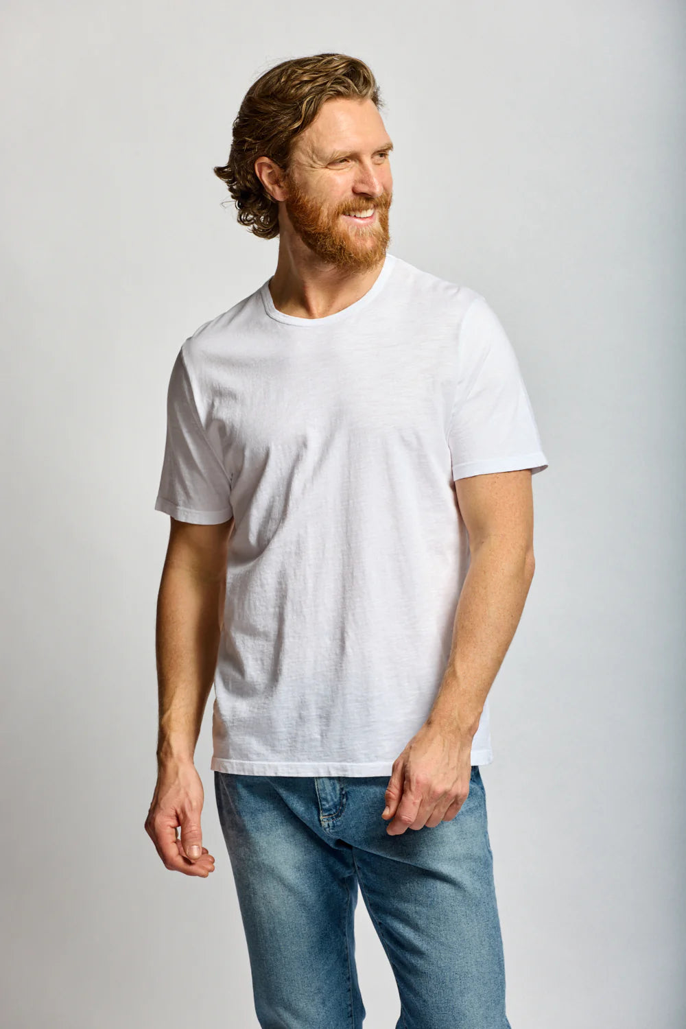 Easy Mondays Slub Cotton T White-Men's T-Shirts-Brooklyn-Vancouver-Yaletown-Canada
