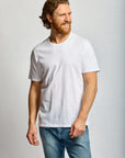 Easy Mondays Slub Cotton T White-Men's T-Shirts-Brooklyn-Vancouver-Yaletown-Canada