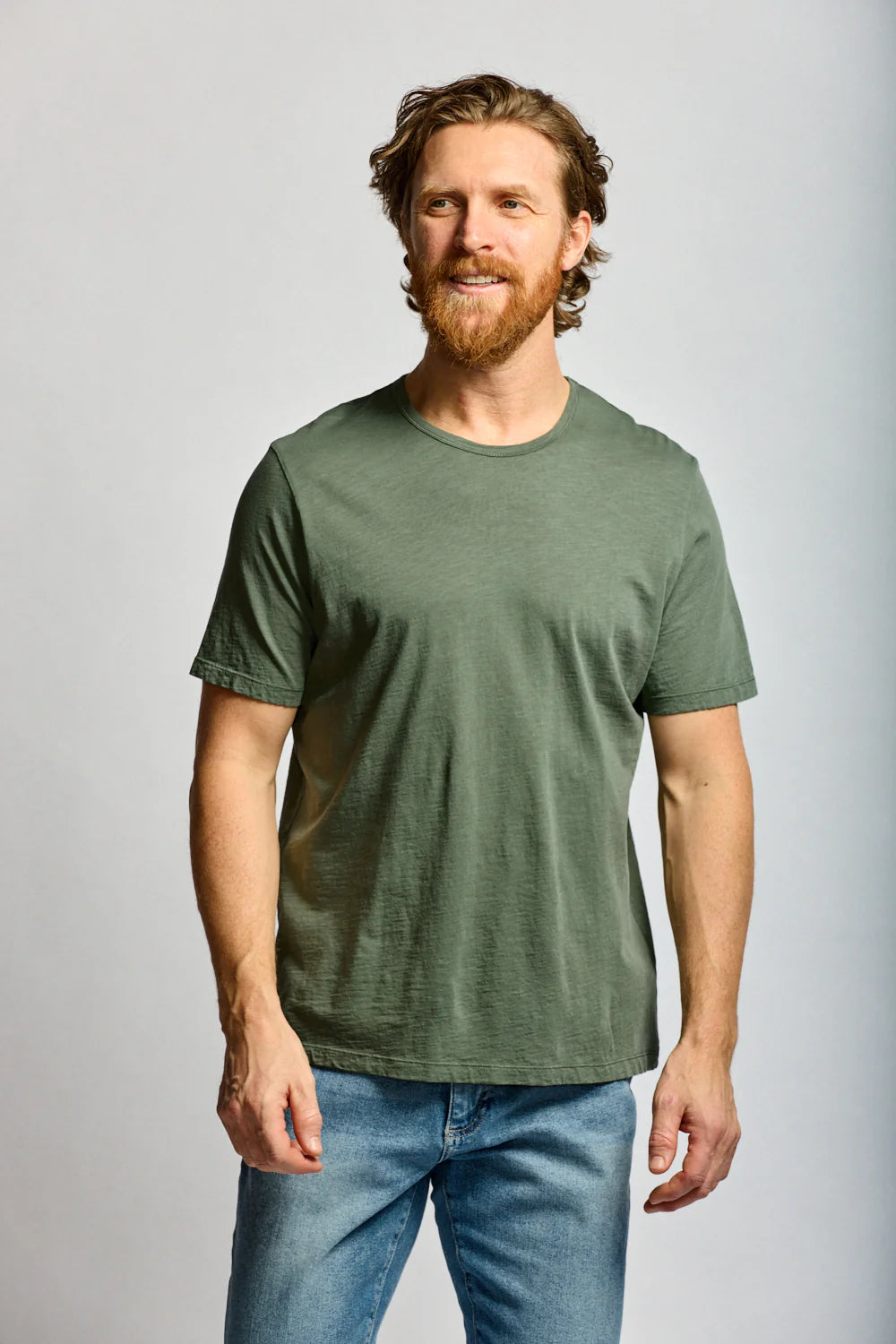 Easy Mondays Slub Cotton T Thyme-Men's T-Shirts-Brooklyn-Vancouver-Yaletown-Canada