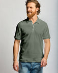 Easy Mondays Towel Terry Polo Thyme-Men's T-Shirts-Brooklyn-Vancouver-Yaletown-Canada