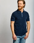 Easy Mondays Towel Terry Polo Navy-Men's T-Shirts-Brooklyn-Vancouver-Yaletown-Canada