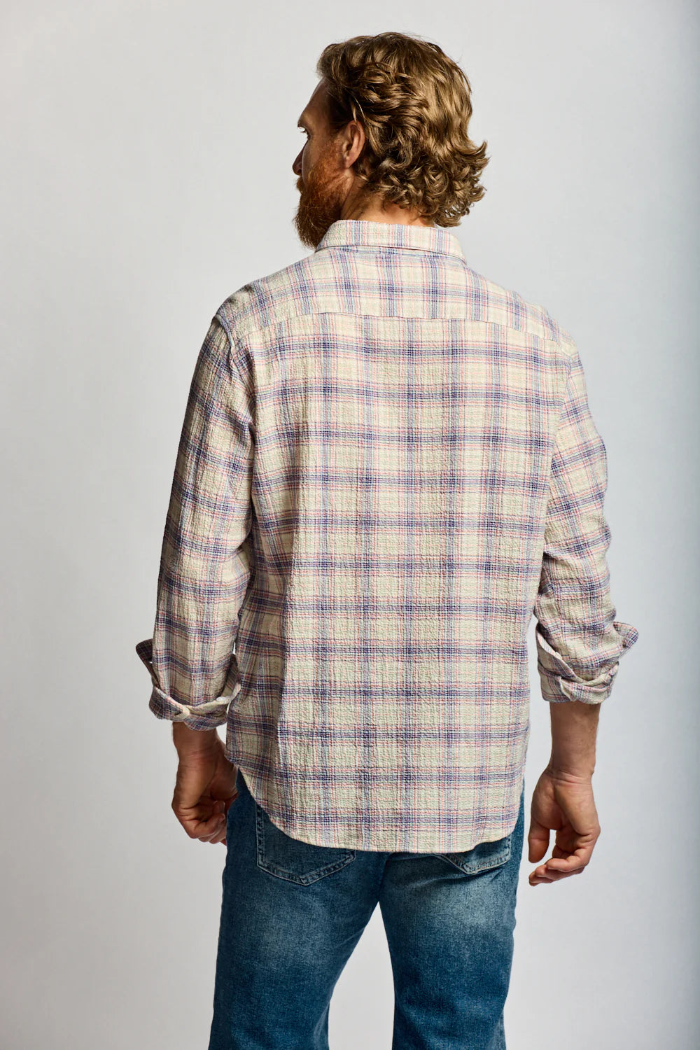 Easy Mondays Crinkle Button Down Carousel-Men's Shirts-Brooklyn-Vancouver-Yaletown-Canada