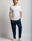 Easy Mondays Slub Cotton Sweat Pant Navy-Men's Pants-Brooklyn-Vancouver-Yaletown-Canada