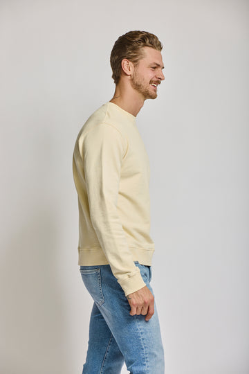 Easy Mondays Sweatshirt Crew Neck Blonde-Men's Sweatshirts-Brooklyn-Vancouver-Yaletown-Canada